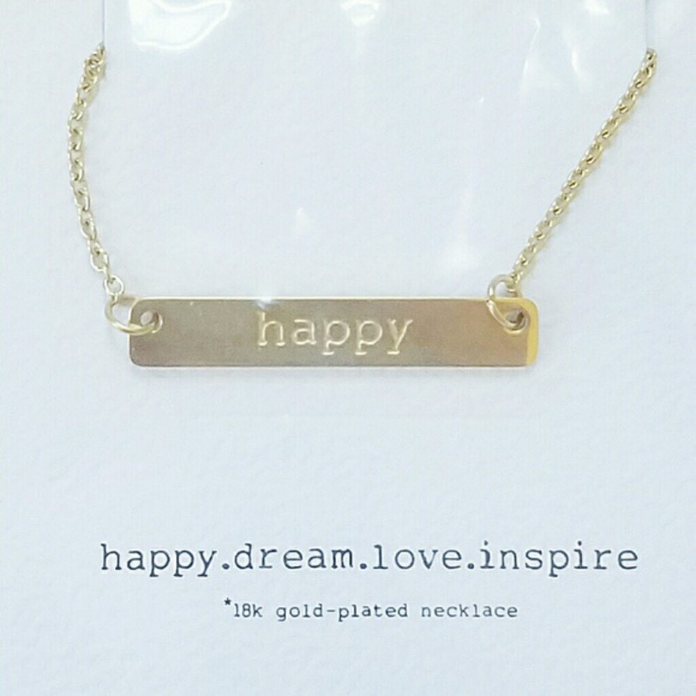 Jook & Nona Gold Bar Necklace